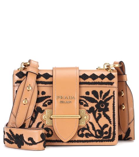 Prada Leather Cahier Shoulder Bag 